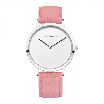 Zegarek damski BERING 14937-604 39mm Niebieska tarcza Srebrna bransoleta mesh