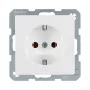 Berker 41436089 Gniazdo Schuko Biały polarny Velvet