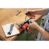 BESSEY S10-ST Mini imadło śrubowe S 10, czerwone, szerokość mocowania 100 mm, głębokość gardzieli 50 mm, z 2 zaciskami stołowymi