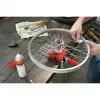BESSEY S10-ST Mini imadło śrubowe S 10, czerwone, szerokość mocowania 100 mm, głębokość gardzieli 50 mm, z 2 zaciskami stołowymi