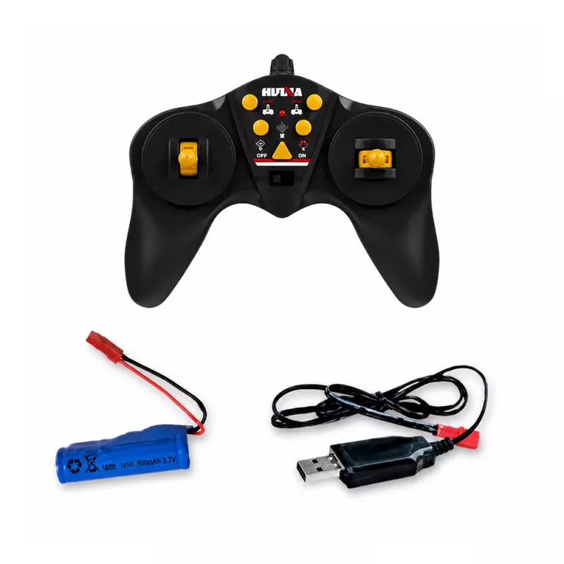 BESTTOYS Wóz Strażacki z Dźwigiem i Działkiem Wodnym RC Huina 1:18