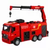 BESTTOYS Wóz Strażacki z Dźwigiem i Działkiem Wodnym RC Huina 1:18