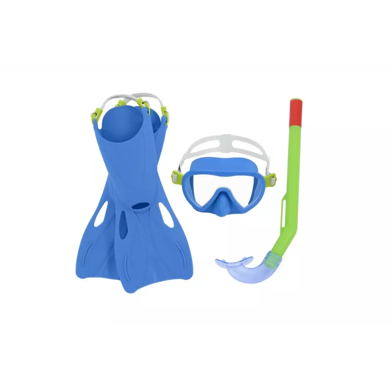 Bestway Diving Kit Blue Mask, Fins, Tube 25039