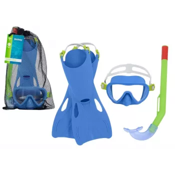 Bestway Diving Kit Blue Mask, Fins, Tube 25039