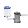 Bestway Fast Set Pool 457 x 84 cm (15 ft) Okrągły Nadmuchiwany Basen Naziemny z Filtrem, Pojemność 11016 L, Wykładzina DuraPlus, Wzór Prismatic Stone