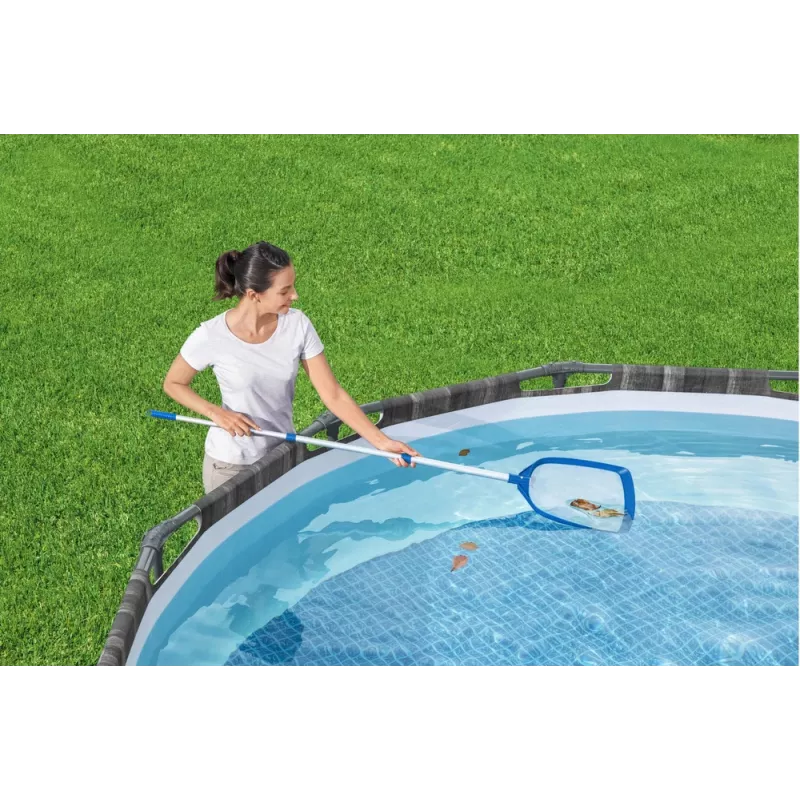 Bestway Flowclear AquaClean Zestaw do czyszczenia basenu z siatką i drążkiem 163 cm