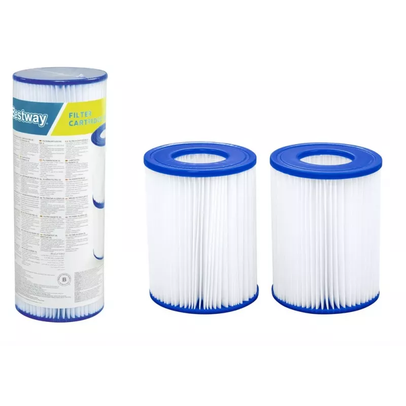 Bestway Flowclear Filtr Typ II Zestaw 2 wkładów zamiennych do basenów naziemnych 58094