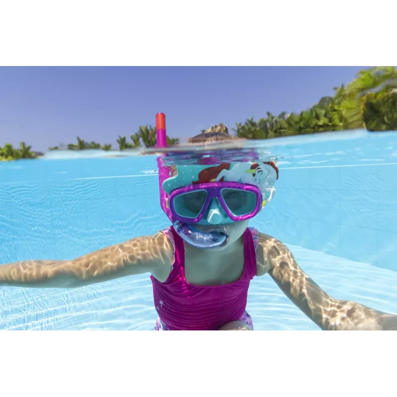Bestway Hydro-Swim Maska do nurkowania i zestaw fajki - Różowy