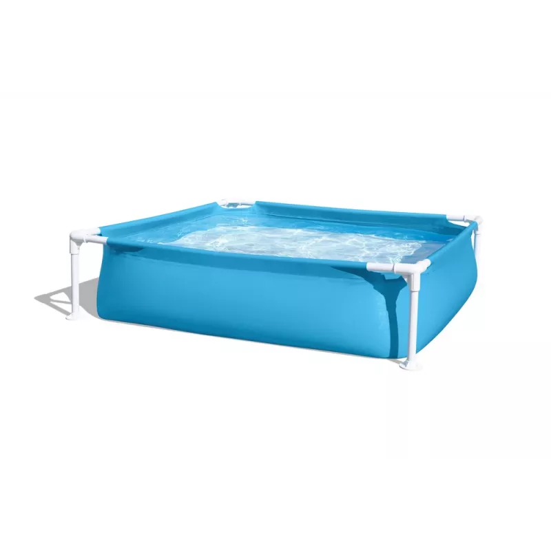 Bestway Steel Pro Frame Pool 122 cm x 122 cm x 30.5 cm Kwadratowy Basen Naziemny dla Dzieci 365 L Niebieski