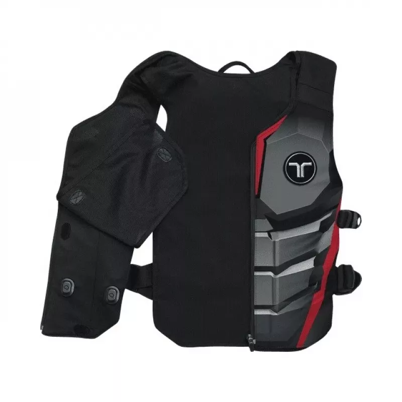 bHaptics TactSuit Air Onyx Kamizelka Haptyczna z 40 Silnikami Wibracyjnymi, Bluetooth, USB-C, Oddychająca Siatka, Czarna