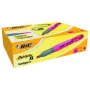 Zakreślacz BIC Brite Liner Grip, końcówka ścięta, różowy, szerokość linii 1,7-5,1 mm, 1 sztuka