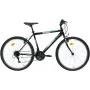 BICYCLE CITY MILANO 26 Black 6-Speed City Bike z Koszykiem Wiklinowym i Bagażnikiem Tylnym