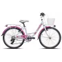 BICYCLE MTB 24 18G GIRL STEEL - 24-calowy rower górski dla dziewcząt, 18-biegowy, stalowa rama, przednie zawieszenie, hamulce V