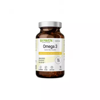 BIOWEN Omega 3 - 660 mg EPA, 440 mg DHA – suplement diety dla ludzi – 90 kapsułek