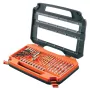 BLACK & DECKER A7231-XJ 76-częściowy tytanowy zestaw wierteł do metalu i muru, 1.5-8 mm