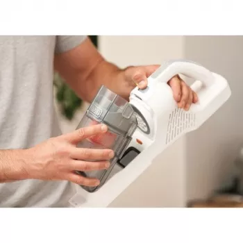 Black & Decker BHFEA515J Odkurzacz Pionowy / Miotła Elektryczna, Akumulatorowy, Suchy, Cyklonowy, Bezworkowy, 0.5 L, Pomarańczowy, Biały, 1.5 Ah