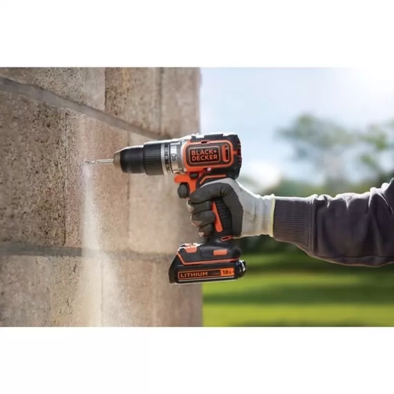 Black & Decker BL188N-XJ 18V Bezszczotkowa wiertarko-wkrętarka udarowa 1650 RPM
