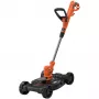 BLACK+DECKER Zestaw 3-w-1 Multi-Trimmer BESTA530CM-QS (Pomarańczowy/Czarny, 550 W, z koszem do koszenia)