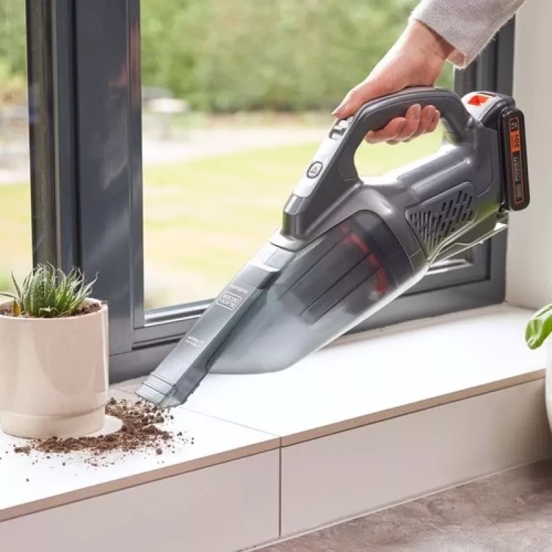 BLACK+DECKER BCHV001C1 Powerconnect 12V Samochodowy odkurzacz ręczny, 0.56L Bezworkowy, Czarny/Szary/Pomarańczowy