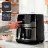 BLACK+DECKER BXAF8001E 8L Cyfrowa Frytkownica Beztłuszczowa, 1700W, 8 Programów, Kosz Nieprzywierający, Czarny