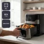BLACK+DECKER BXAF8001E 8L Cyfrowa Frytkownica Beztłuszczowa, 1700W, 8 Programów, Kosz Nieprzywierający, Czarny