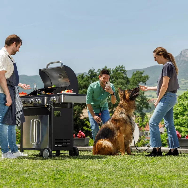 Black+Decker BXOG12950E Grill Gazowy, 3 Palniki