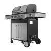 Black+Decker BXOG16550E Grill gazowy, 4 palniki z palnikiem bocznym, 16,5 kW, czarny i stal nierdzewna