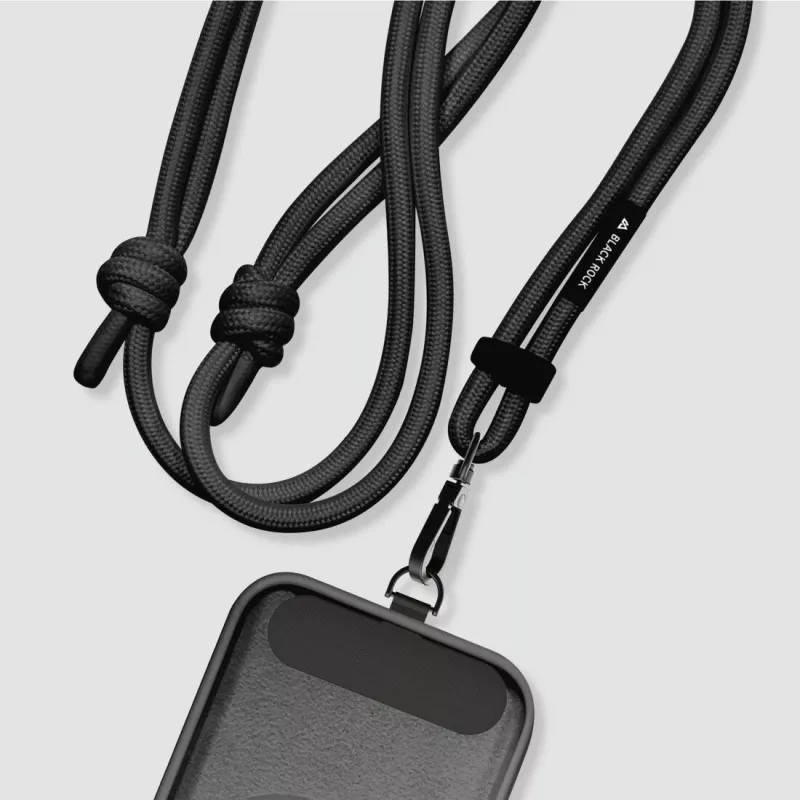 Smycz do smartfona Black Rock 00221549 z uchwytem na kartę - czarny