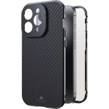 Black Rock Cover 360° Glass dla Apple iPhone 15 Pro, Real Carbon (00221268)