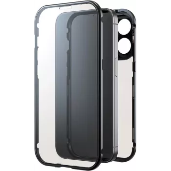Etui Black Rock Cover 360° Glass dla Apple iPhone 16 Pro, czarny 00228092
