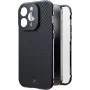 Black Rock Cover 360° Glass dla Apple iPhone 16 Pro, prawdziwy karbon (00228093)