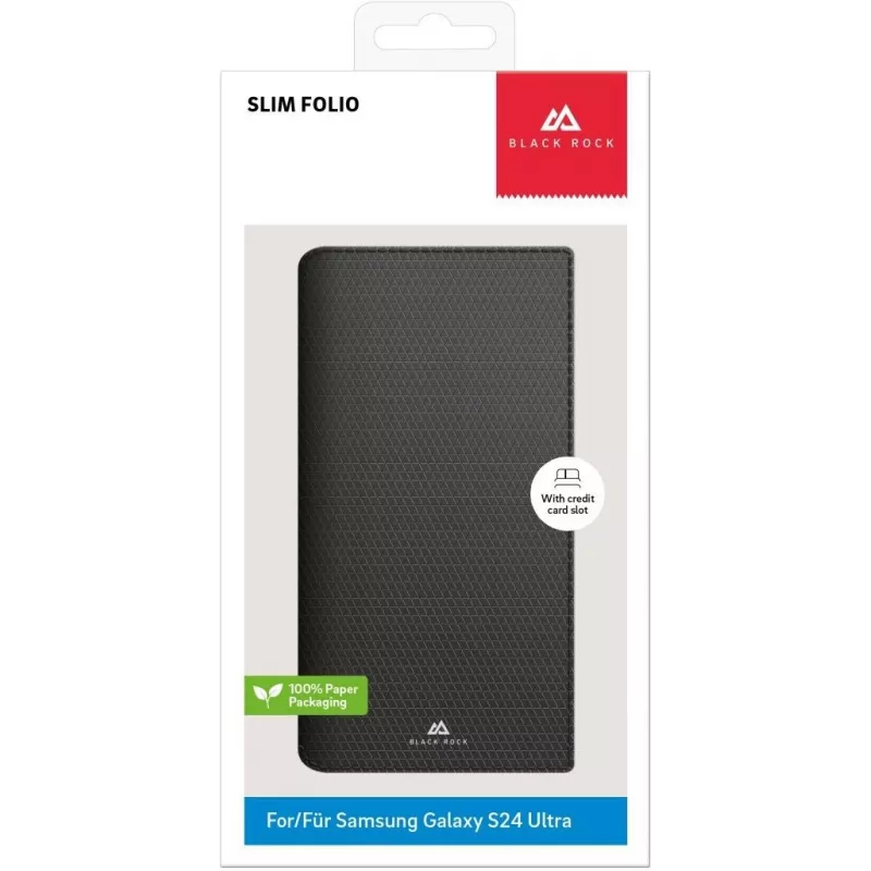 Etui typu folio Black Rock Slim dla Samsung Galaxy S23 Ultra 6,8 cala czarny 00226128