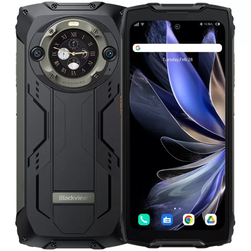 Blackview BV9300 Pro Wytrzymały Smartfon 6.7 inch FHD+ 120Hz 12GB RAM 256GB Pamięć 15080mAh Bateria IP68/IP69K Czarny