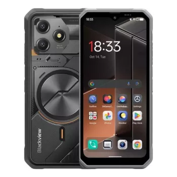 Blackview FORT100 6/128GB Smartphone, 6.78 cala FHD+ 120Hz, Dimensity 8020, 8800mAh, Czarny
