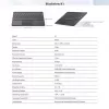 Klawiatura Bluetooth Blackview K1 Bezprzewodowa Ultra Cienka 10 inch – Bateria 280mAh, Bluetooth 3.0, Kompatybilna z Windows / Android / iOS, Czarno-Szara