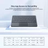 Klawiatura Bluetooth Blackview K1 Bezprzewodowa Ultra Cienka 10 inch – Bateria 280mAh, Bluetooth 3.0, Kompatybilna z Windows / Android / iOS, Czarno-Szara