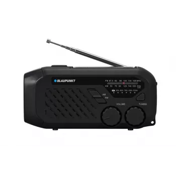 Blaupunkt ER10 Radio przenośne z latarką, FM/AM, zasilane bateryjnie, czarne