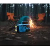 Blaupunkt ER10BC Radiobudzik FM PLL z podwójnym alarmem, ładowaniem USB, termometrem, niebieski kamuflaż