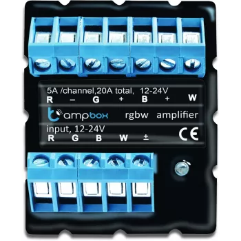 BLEBOX ampbox Inteligentny sterownik LED 4-kanałowy Wi-Fi RGBW CCT 12-24V DC