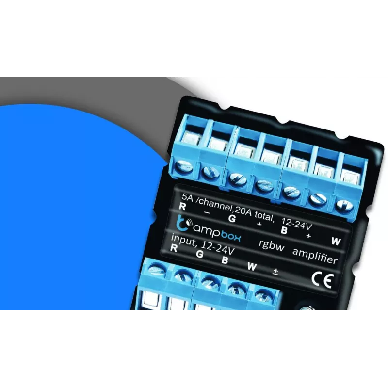 BLEBOX ampbox Inteligentny sterownik LED 4-kanałowy Wi-Fi RGBW CCT 12-24V DC