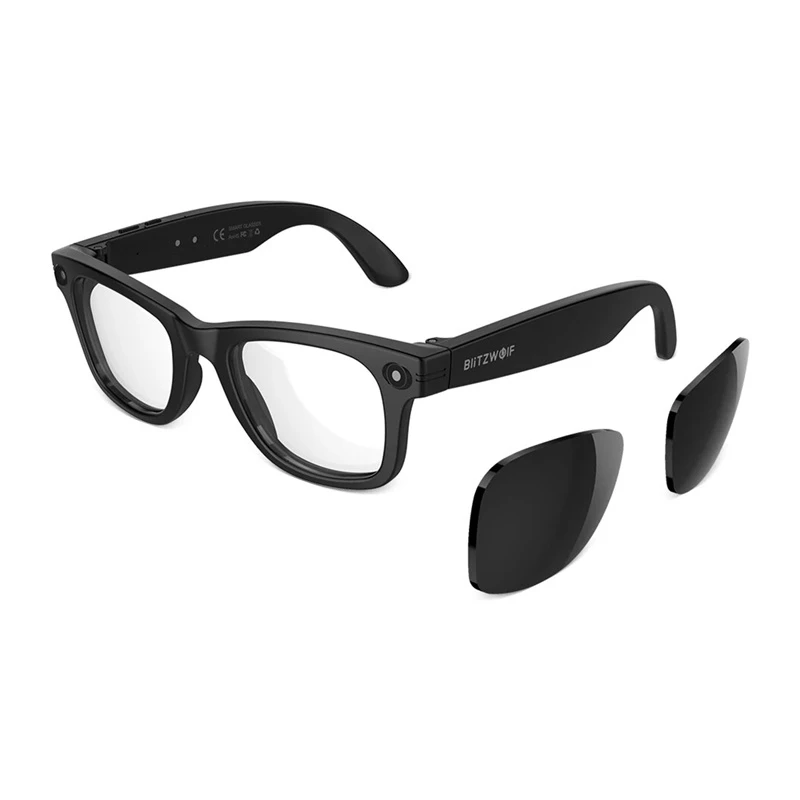 BlitzWolf BW-AG1 Pro Smart AI Sunglasses z wymiennymi soczewkami przeciwsłonecznymi