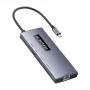 BlitzWolf BW-NEW TH8 10-w-1 Adapter Hub USB-C z HDMI 4K, 3x USB 3.0, 2x USB 2.0, Gigabit Ethernet, 100W PD, Czytnik SD/TF, Space Gray