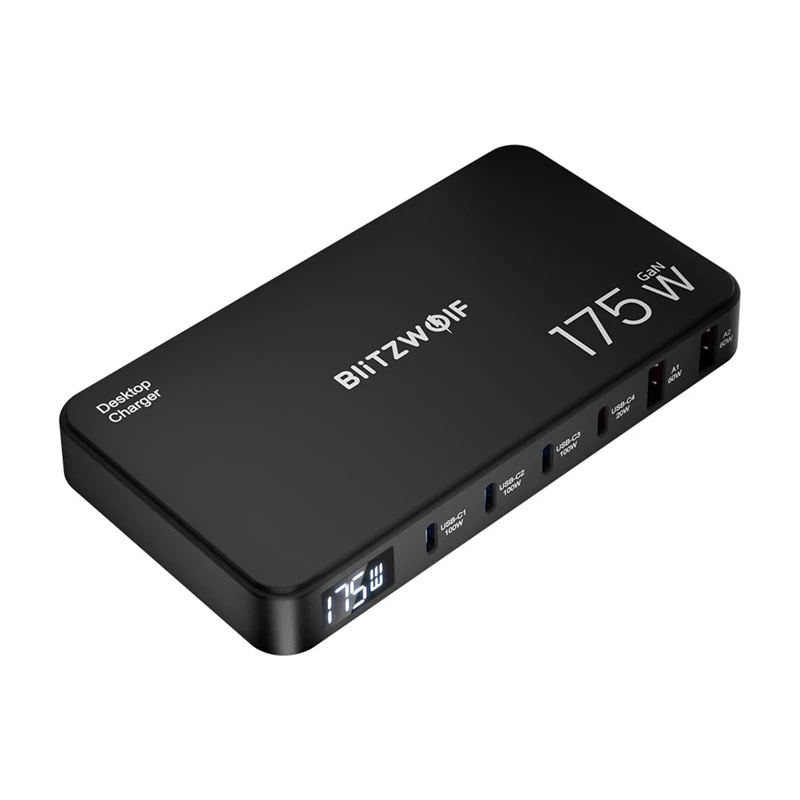 Blitzwolf BW-S30 6-in-1 Stacja ładująca 4xUSB-C + 2xUSB 175W