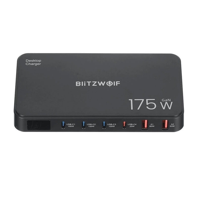 Blitzwolf BW-S30 6-in-1 Stacja ładująca 4xUSB-C + 2xUSB 175W