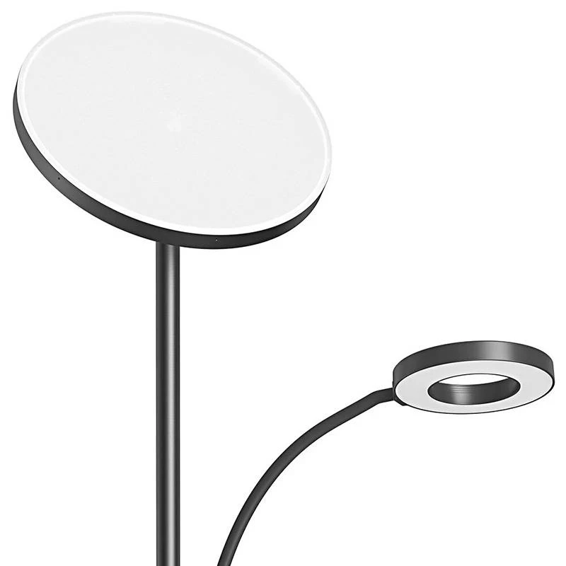 BLITZWOLF Podwójna Lampa Podłogowa z Pilotem BlitzWill BWL-FL-0001, 36W (Czarny)