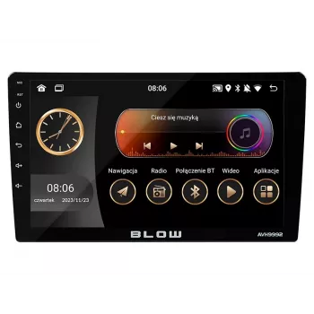 BLOW AVH-9992 2DIN 9 inch Android Car Radio z WiFi, GPS, Apple CarPlay
