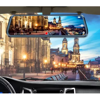 BLOW Blackbox DVR F610 10 inch Mirror Dash Cam with Reversing Camera