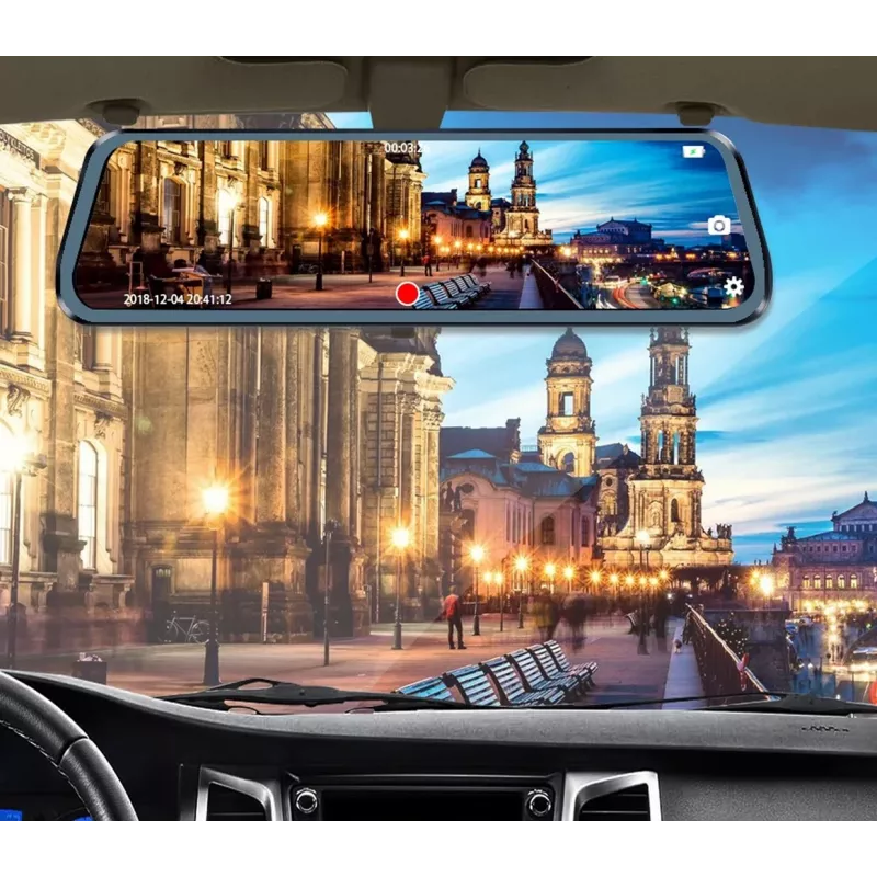 BLOW Blackbox DVR F610 10 inch Mirror Dash Cam with Reversing Camera
