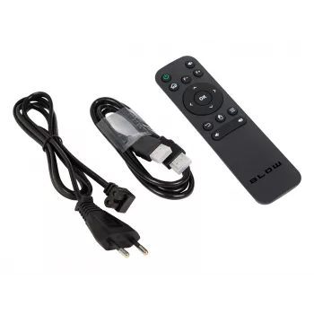 BLOW Projektor przenośny Android TV HD Cinema Sound z czarnym etui