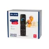 BLOW S24 Czarny telefon z klapką dla seniorów z przyciskiem SOS, dużymi klawiszami, Dual SIM, aparatem, radiem FM, latarką, ładowarką
